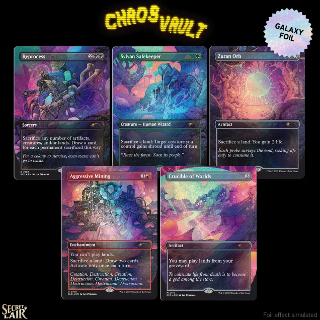Secret Lair x Chaos Vault Drop: Alien Auroras (Galaxy Foil) - Secret Lair Drop Series (SLD)