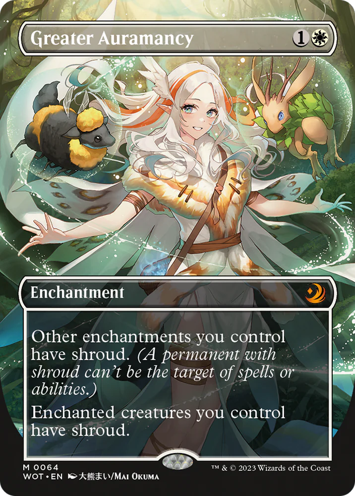 Greater Auramancy (Anime Borderless) - Wilds of Eldraine: Enchanting Tales (WOT)