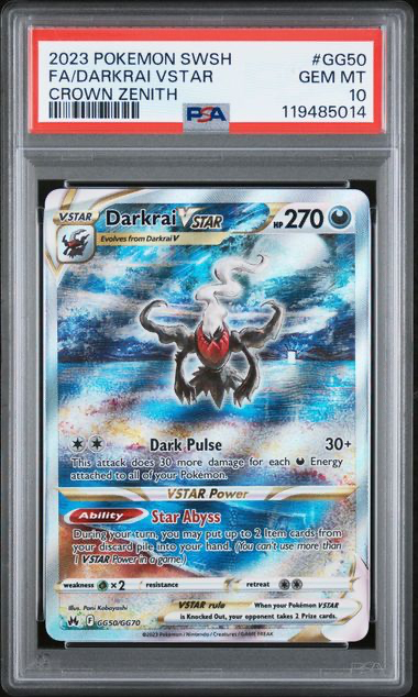 Darkrai Vstar GG50/GG70 - Crown Zenith - 2023 Pokemon