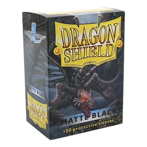 Dragon Shield Sleeves: Black Matte (Box Of 100)