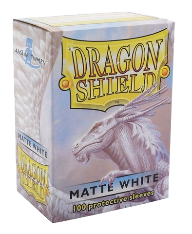 Dragon Shield Sleeves: White Matte (Box of 100)