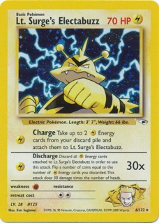 Lt. Surge's Electabuzz (6) - Gym Heroes (G1)