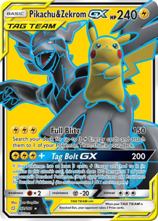 Pikachu & Zekrom GX (Full Art) - SM - Team Up (SM9)