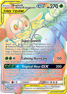 Rowlet & Alolan Exeggutor GX (Secret) - SM - Unified Minds (SM11)
