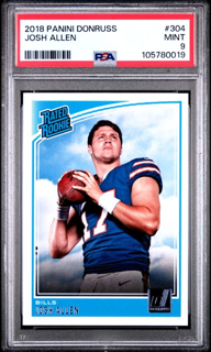 2018 Panini Donruss - Josh Allen 304 - Rated Rookie - PSA 9