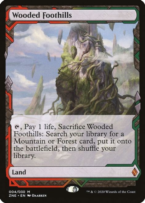 Wooded Foothills - Zendikar Rising Expeditions (ZNE) Near Mint