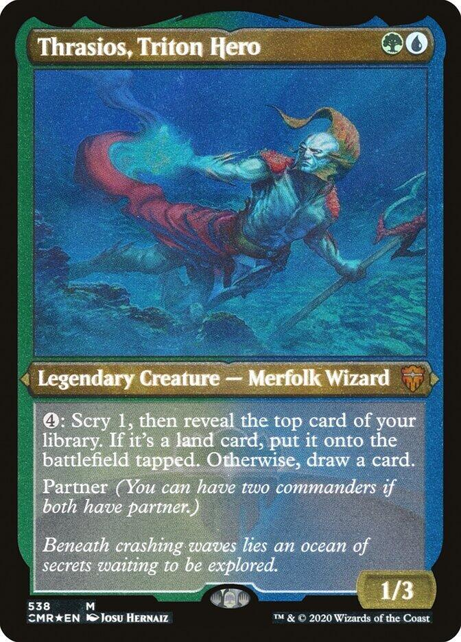 Thrasios, Triton Hero (Foil Etched) - Commander Legends (CMR)