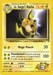 Lt. Surge's Raichu - Gym Heroes (G1)