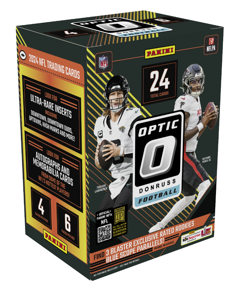 2024 Panini Donruss Optic Football Blaster Box (Blue Scope Parallels)