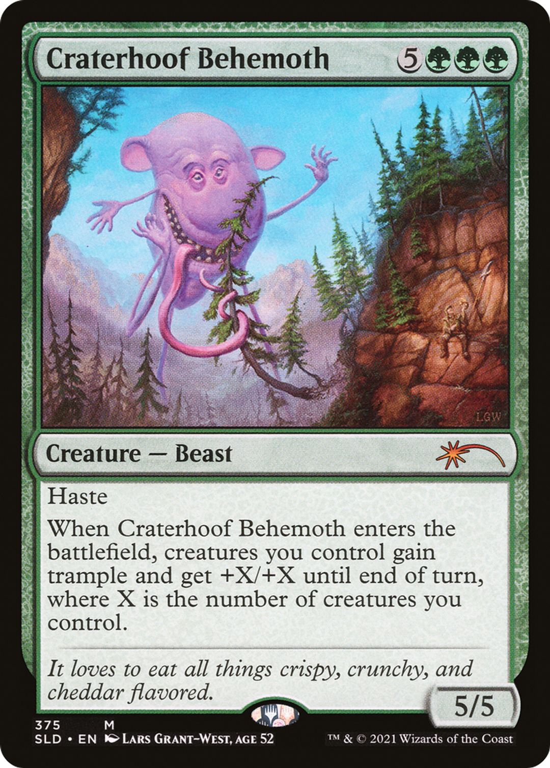 Craterhoof Behemoth (375) - Secret Lair Drop Series (SLD)