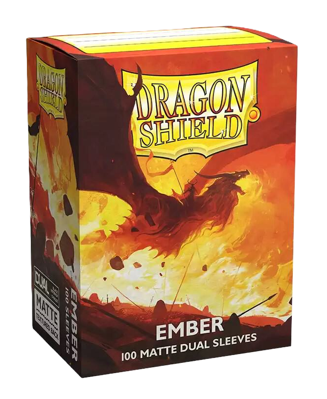 Dragon Shield Sleeves: Ember Standard Dual Matte (Box Of 100)