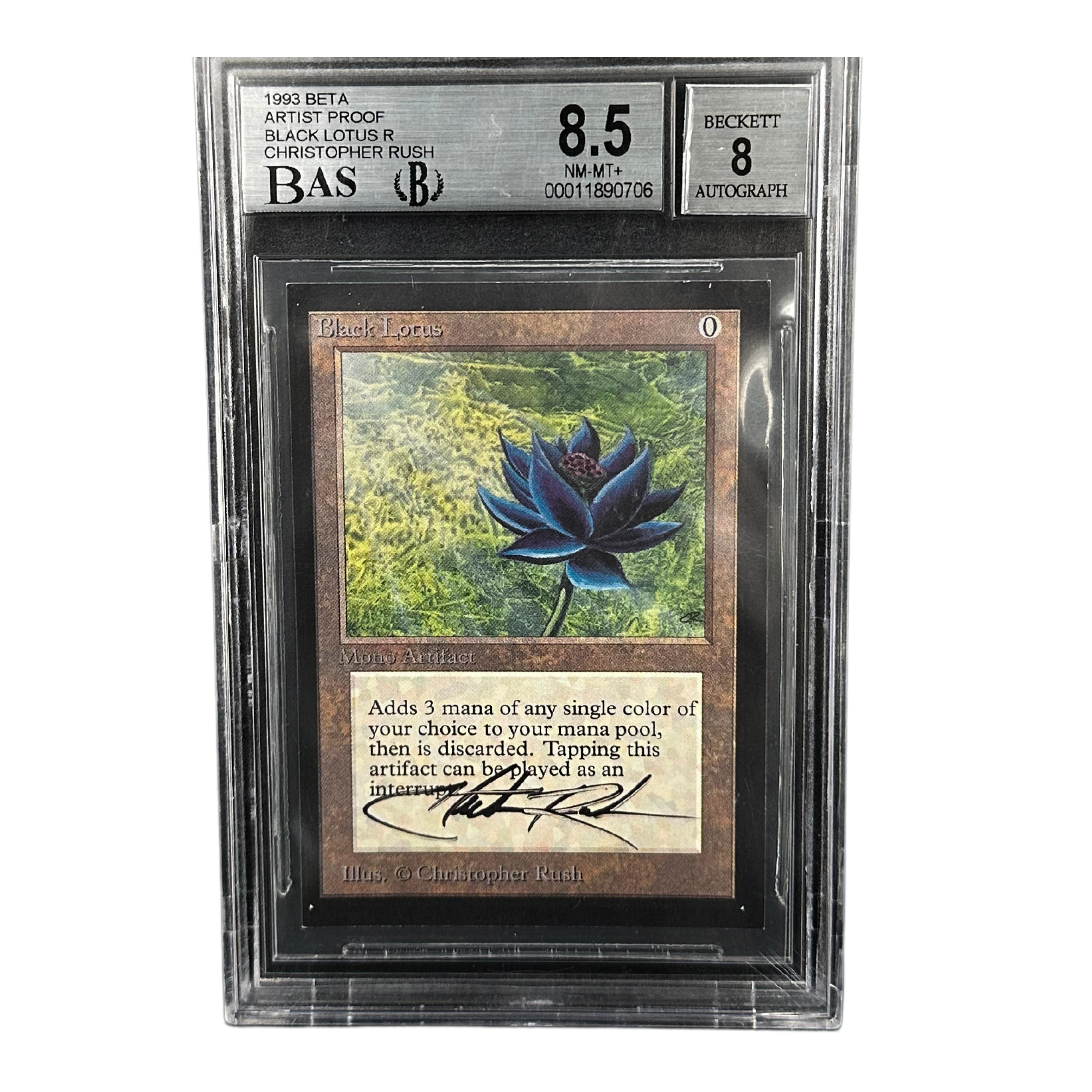 1993 Magic: The Gathering - Beta: Artist Proof- Black Lotus