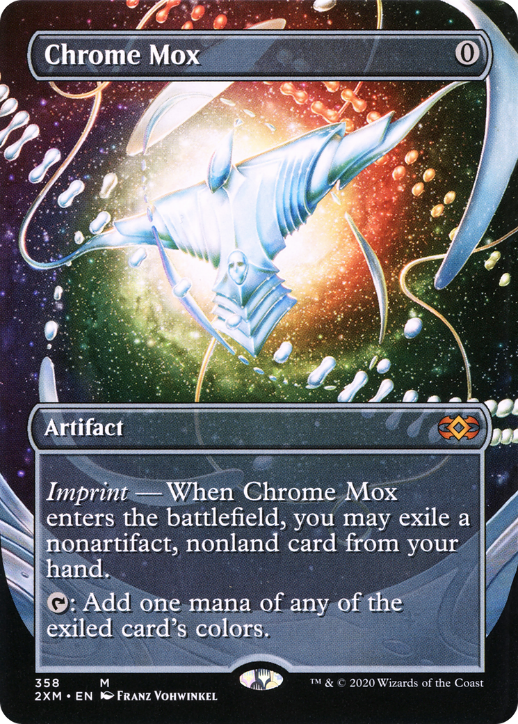 mtg double masters borderless cards Chrome Mox (Borderless) | exile another target permanent Magic The Gathering Final Options:0066 (Anime Borderless) - Wilds of Eldraine: Enchanting Tales (WOT) In Stock