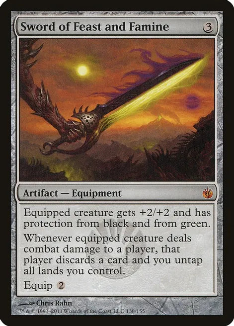 Sword of Feast and Famine - Mirrodin Besieged (Near Mint)