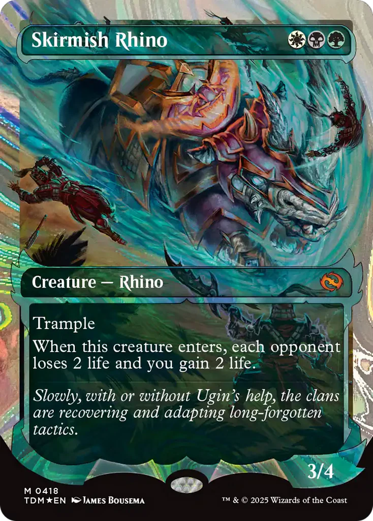 Skirmish Rhino (Showcase) (Halo Foil) - Tarkir: Dragonstorm (TDM)