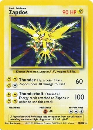 Zapdos - Base Set (BS)