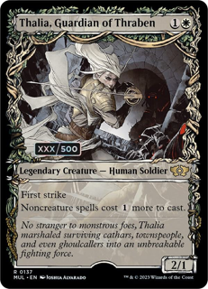 mtg serial numbered cards Thalia, Guardian of Thraben | (Serial Numbered) | March of the Machine: Multiverse Legends | (MUL) | Magic: The Gathering Job:Magic - Red Mage Limited Edition Beta Foundations - Beginner Box