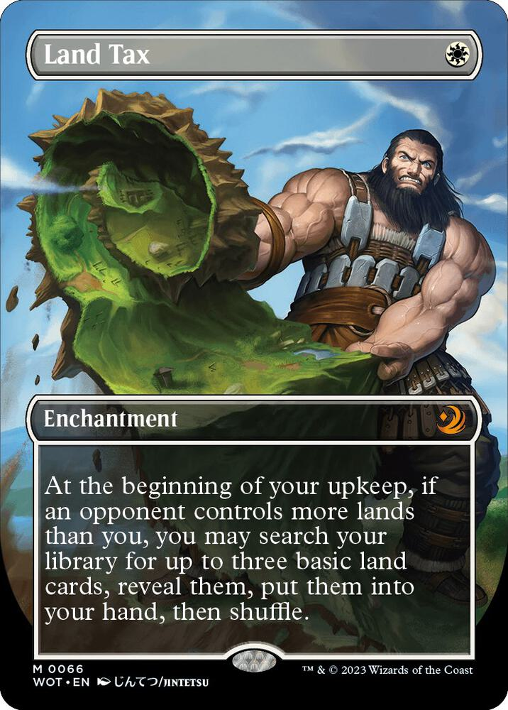 Land Tax (Anime Borderless) - Wilds of Eldraine: Enchanting Tales (WOT)