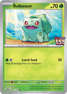 Bulbasaur - 001/165 (Best Buy Exclusive) - Miscellaneous Cards & Products (MCAP)