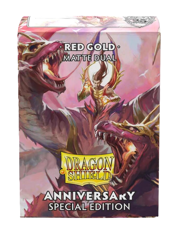 Dragon Shield Sleeves: Anniversary Special Edition - Red Gold Dual Matte (100-Pack)
