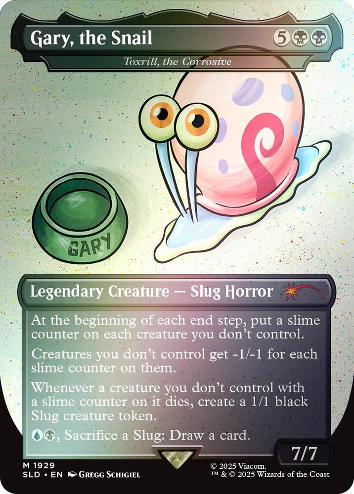 Gary, the Snail - Toxrill, the Corrosive (Rainbow Foil) - Secret Lair Drop Series (SLD)