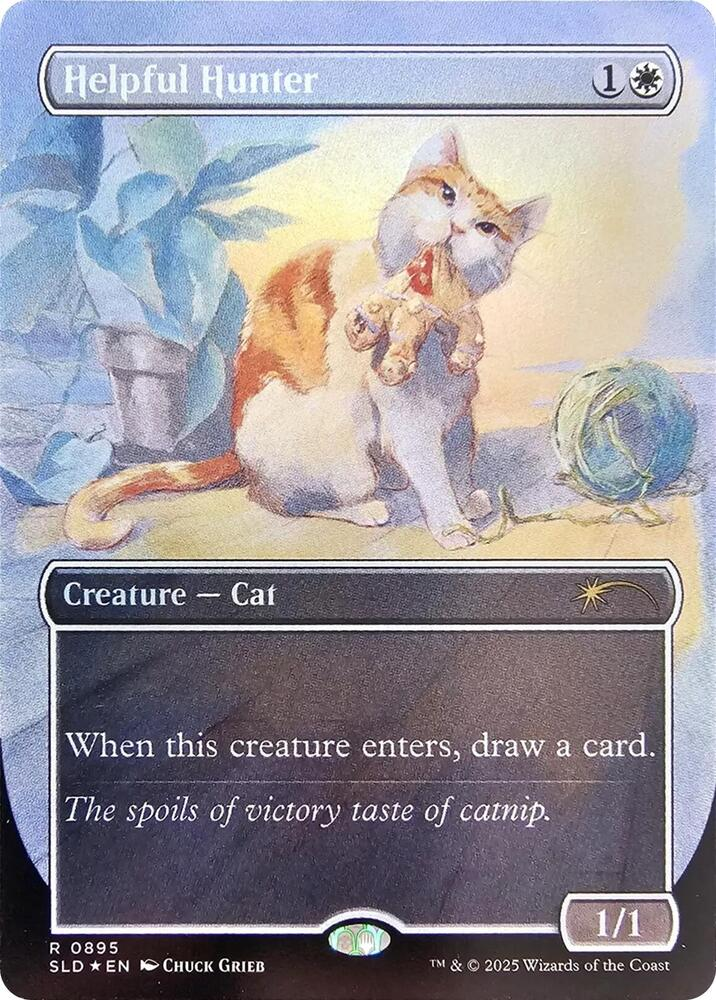 Helpful Hunter (0895) (Rainbow Foil) - Secret Lair Drop Series (SLD)