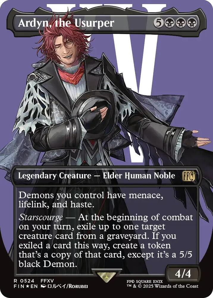 Ardyn, the Usurper (0524) (Borderless) (Surge Foil) - Final Fantasy (FIN)