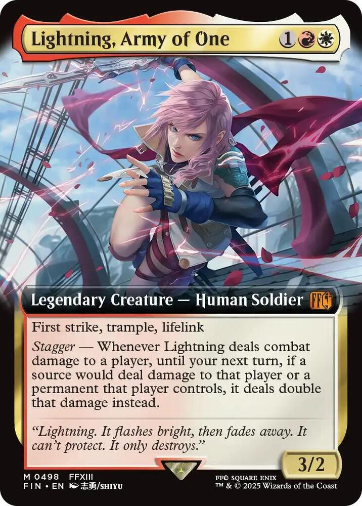 Lightning, Army of One (Extended Art) - Final Fantasy (FIN)