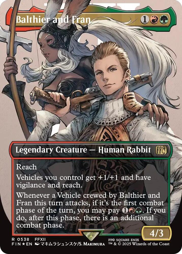 Balthier and Fran (0538) (Borderless) (Surge Foil) - Final Fantasy (FIN)
