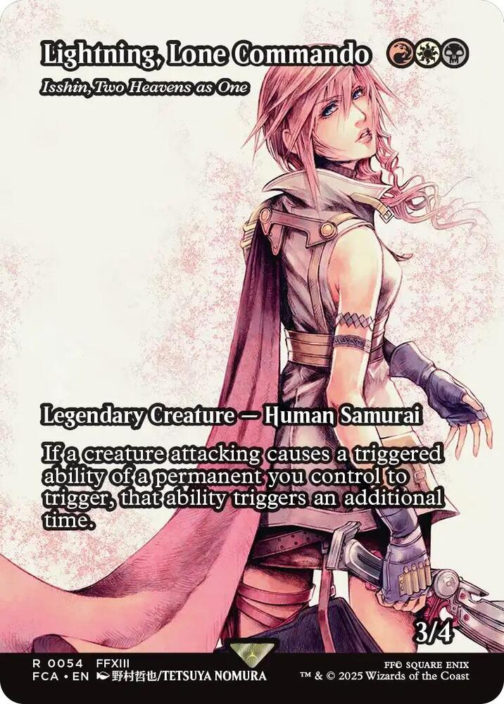 Lightning, Lone Commando - Isshin, Two Heavens as One (Showcase) - Final Fantasy: Through the Ages (FCA)