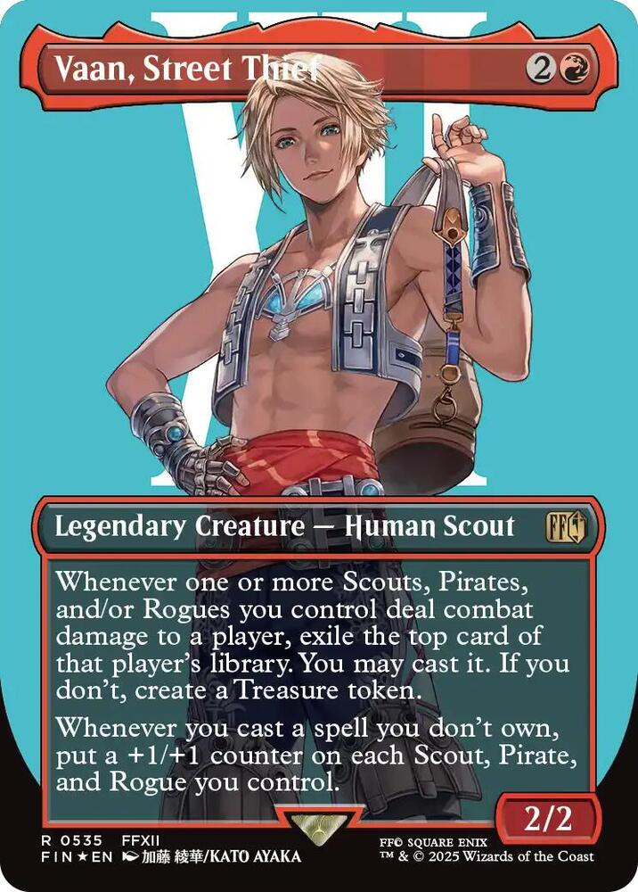 Vaan, Street Thief (Borderless) (Surge Foil) - Final Fantasy (FIN)