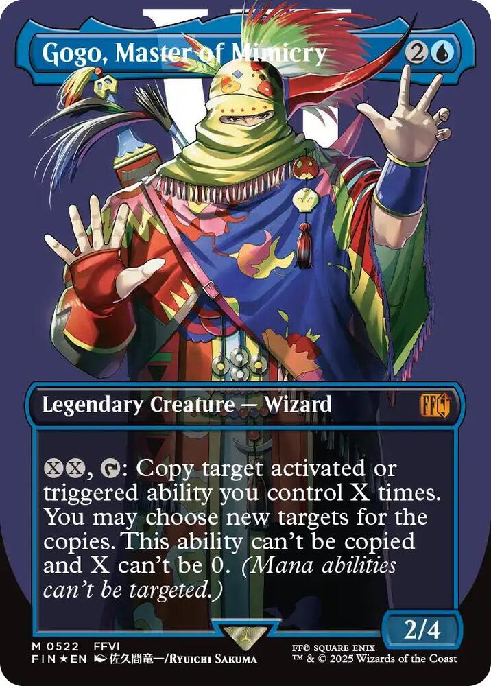 Gogo, Master of Mimicry (Borderless) (Surge Foil) - Final Fantasy (FIN)