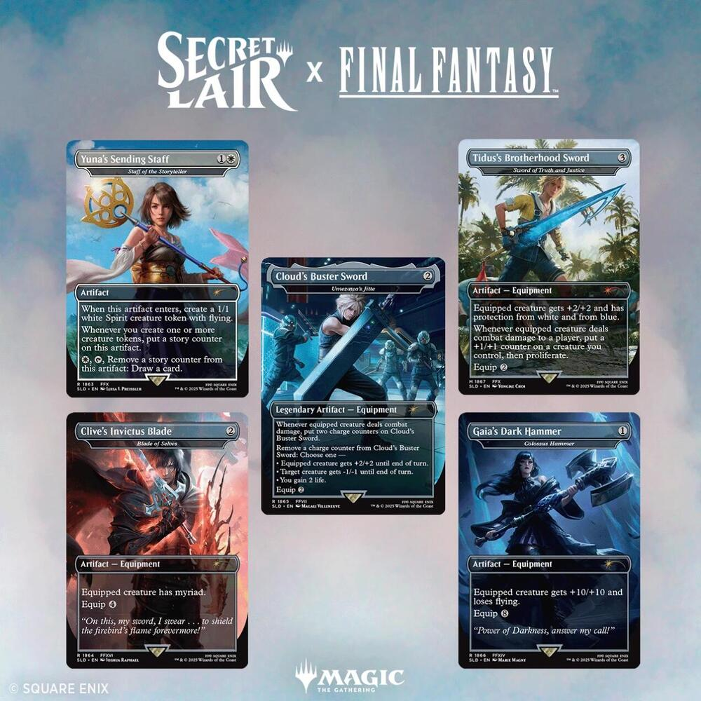 SecretLair x FINAL FANTASY:Weapons 非foil Secret Lair x Final Fantasy: Weapons - Non-Foil Edition