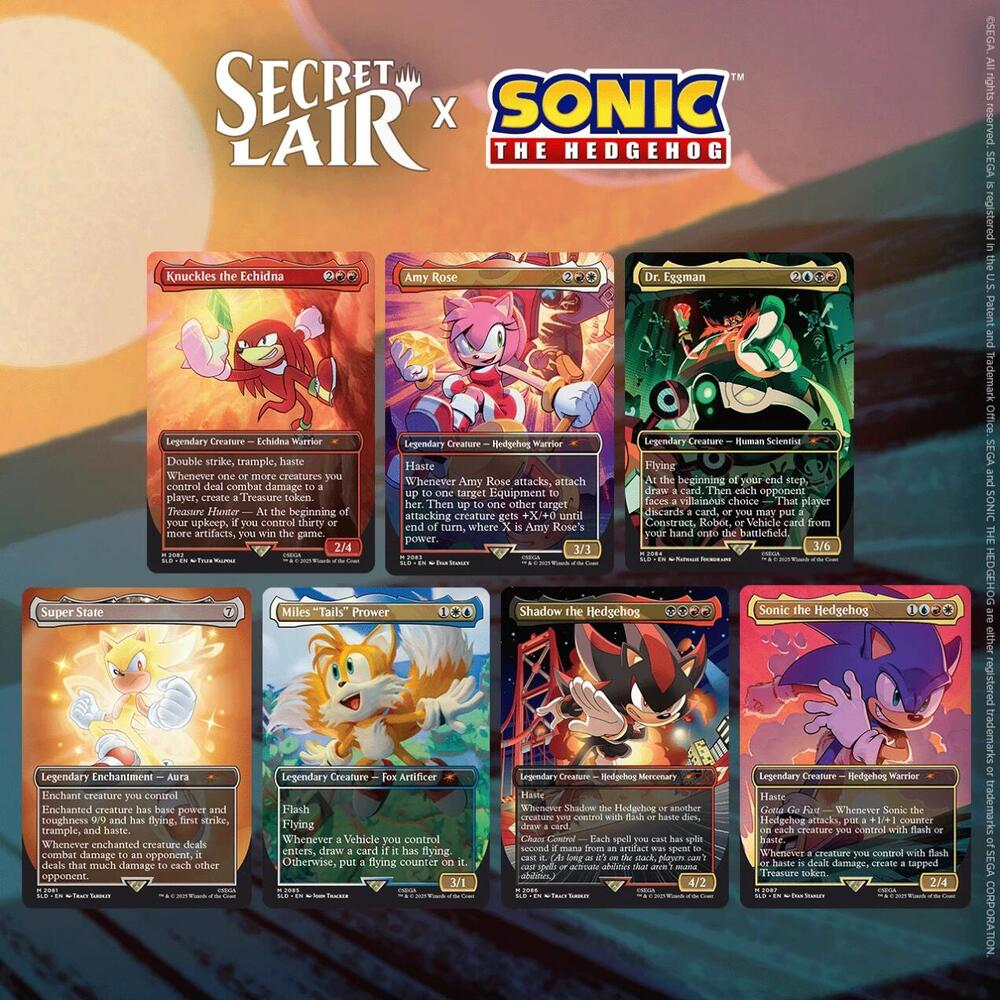 Secret Lair x Sonic the Hedgehog Superdrop: Friends & Foes (Non-Foil) Cash Cards Unlimited Secret Lair x Sonic the Hedgehog Superdrop: Friends & Foes (Non-Foil) Cash Cards Unlimited