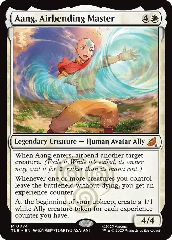 Aang, Airbending Master | Avatar | The Last Airbender | Eternal-Legal (TLE) | Magic: The Gathering | Cash Cards Unlimited Aang, Airbending Master | Avatar | The Last Airbender | Eternal-Legal (TLE) | Magic: The Gathering | Cash Cards Unlimited