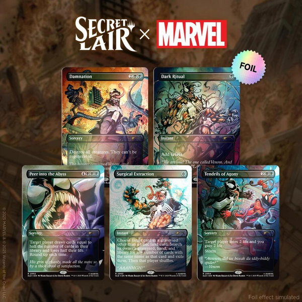 Secret Lair Venom Unleashed 2種セット Secret Lair Drop: Secret Lair x Marvel's Spider-Man: Venom