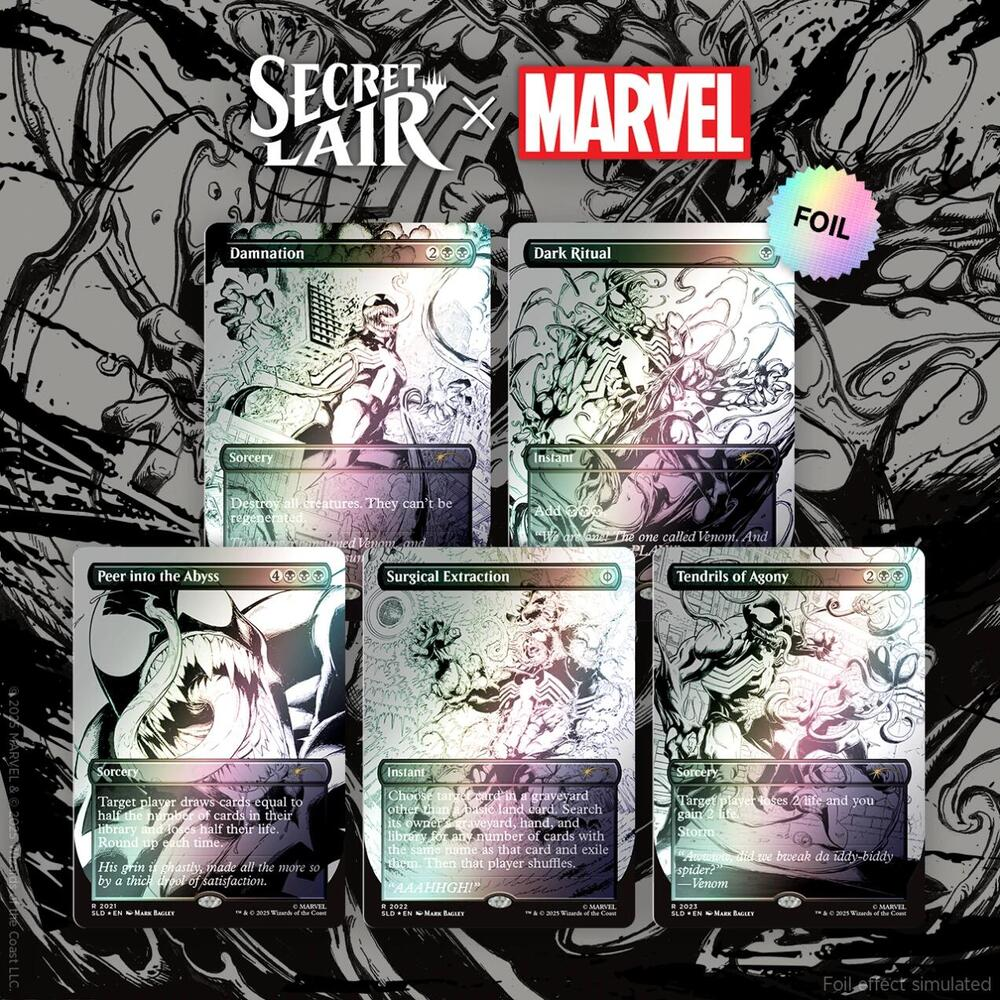 Secret Lair Drop: Secret Lair x Marvel's Spider-Man: Venom Secret Lair Drop: Secret Lair x Marvel's Spider-Man: Venom