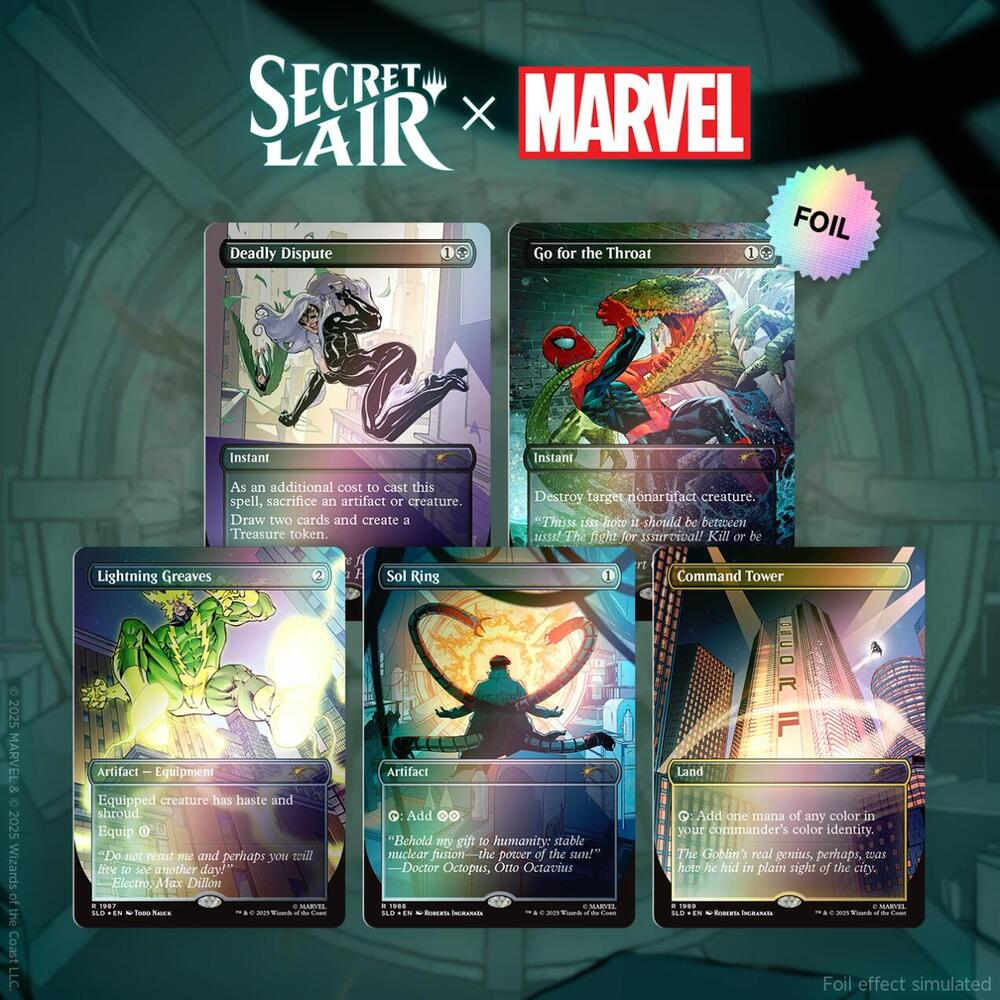 Secret Lair Drop: Secret Lair x Marvel's Spider-Man: Villainous Secret Lair Drop: Secret Lair x Marvel's Spider-Man: Villainous