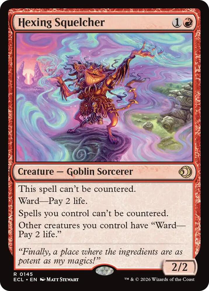 mtg lorwyn eclipsed cards Hexing Squelcher | (ECL) | Magic: The Gathering Name:World Shaper Yugioh Display or Island card from The Best Non-Legendary MTG