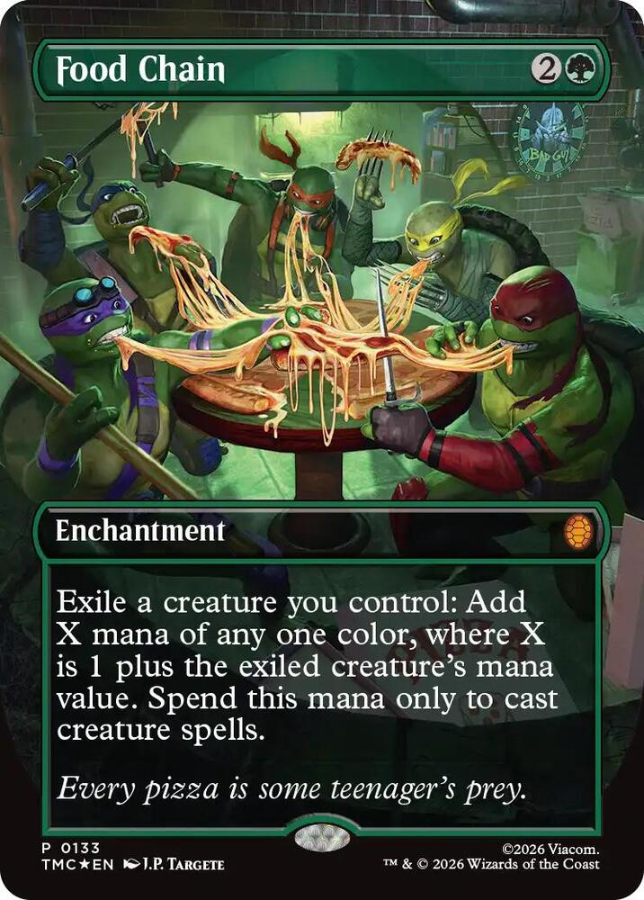 Food Chain (Borderless) | Commander | Teenage Mutant Ninja Turtles (TMC) | Magic: The Gathering | Cash Cards Unlimited Food Chain (Borderless) | Commander | Teenage Mutant Ninja Turtles (TMC) | Magic: The Gathering | Cash Cards Unlimited