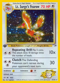 Lt. Surge's Fearow - Gym Heroes (G1) 1st Edition
