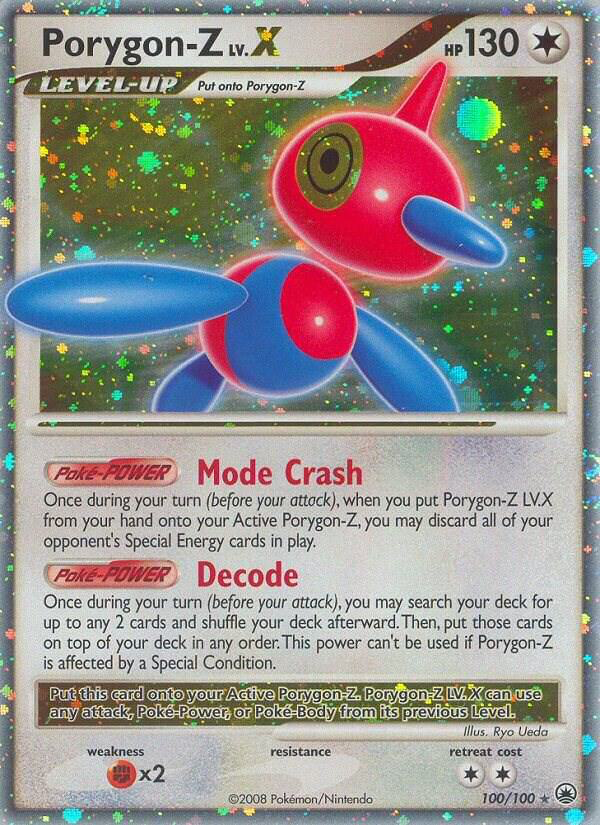 shiny porygon pokemon card Porygon-Z LV.X 25th Anniversary Collection Colorless Rarity CARD BOOK:Luffy(9girds) TOPPS POKEMON SERIES ONE