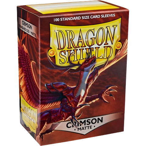 Dragon Shield Sleeves: Crimson Matte (Box Of 100)
