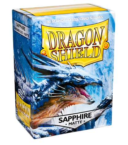 Dragon Shield Sleeves: Sapphire Matte (Box Of 100)
