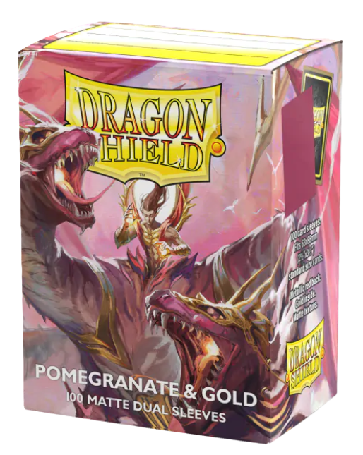 dragon sleeve card Dragon Shield Sleeves: Pomegranate & Gold