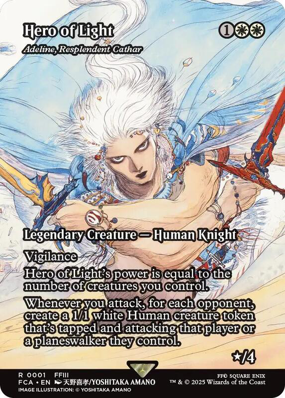 Hero of Light - Adeline, Resplendent Cathar (Showcase) - Final Fantasy: Through the Ages (FCA)