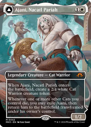 Ajani, Nacatl Pariah (Borderless) - Modern Horizons 3 (MH3) Cash Cards Unlimited Ajani, Nacatl Pariah (Borderless) - Modern Horizons 3 (MH3) Cash Cards Unlimited