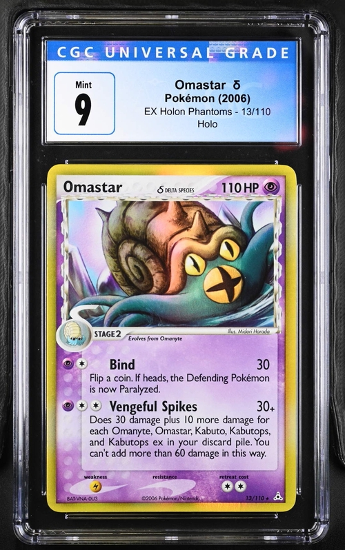 pokemon omastar card Omastar