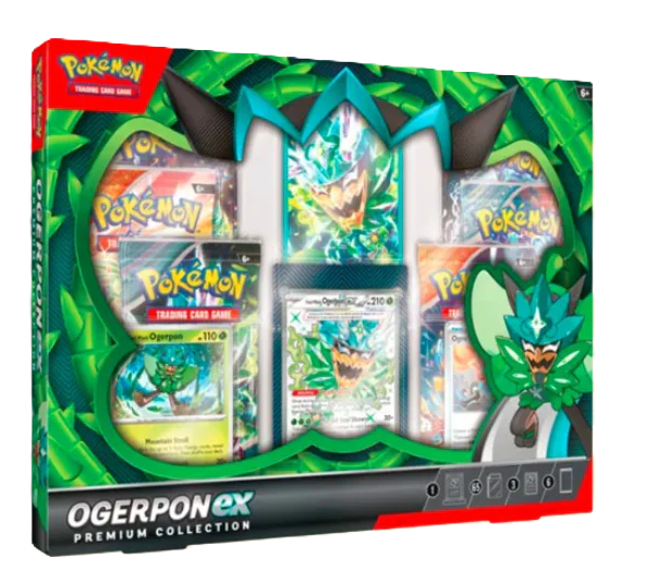 Pokemon TCG: Ogerpon ex Premium Collection Cash Cards Unlimited Pokemon TCG: Ogerpon ex Premium Collection Cash Cards Unlimited