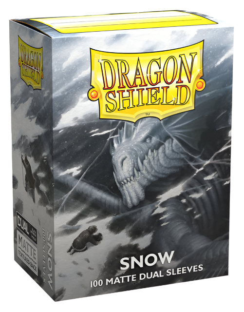 Dragon Shield Sleeves: Snow Standard Dual Matte (Box Of 100)